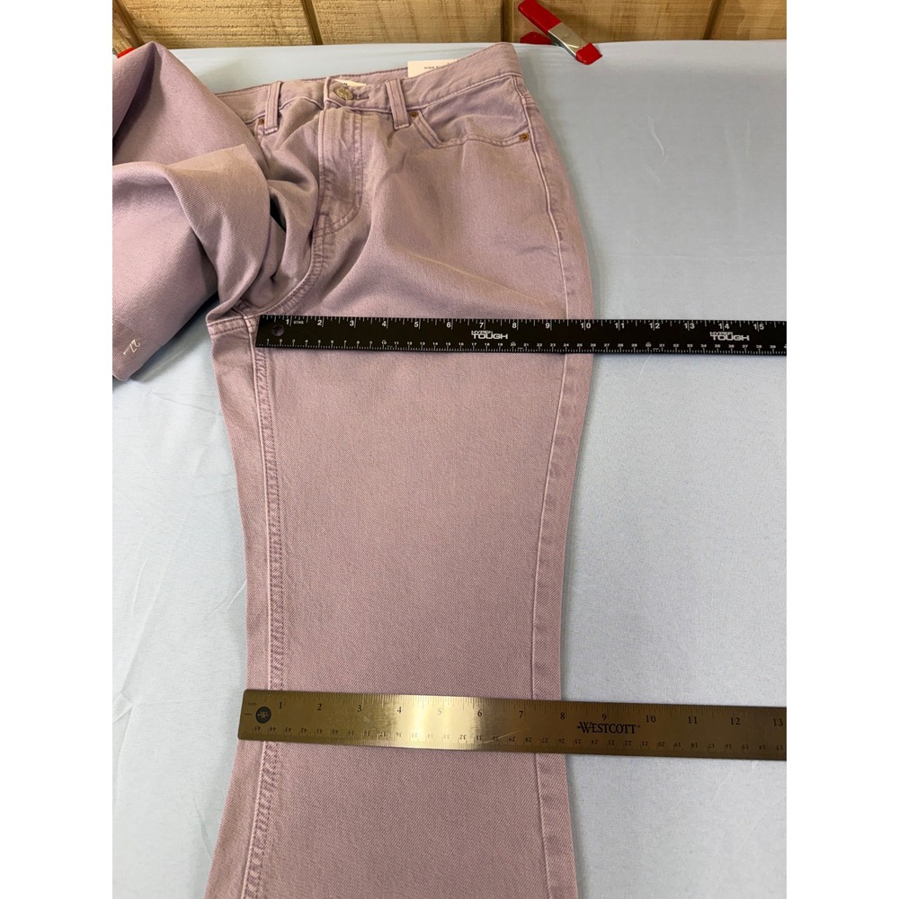 PacSun High Rise Flare Jeans 27 NWT Dusty Lavender Mauve Purple Denim Pants - Picture 11 of 16